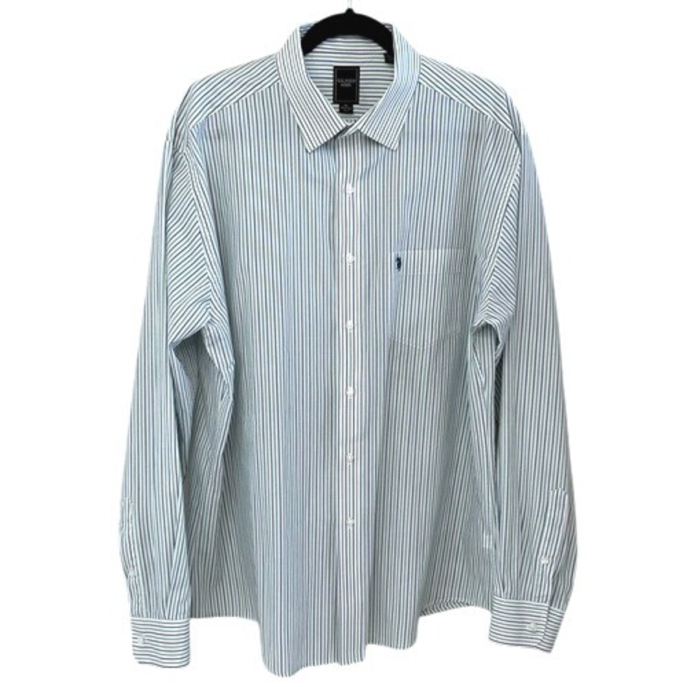 U.S. Polo Assn. XL Striped‎ Long Sleeve Button Down Shirt Dress Casual